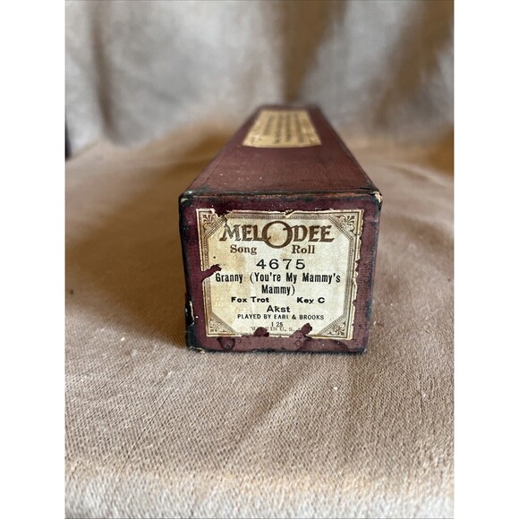 Lot of 5 MELODEE Song Rolls of Vintage Player Piano Roll in Box - Picture 7 of 12